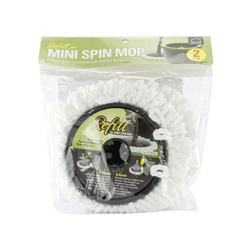 Bộ 2 Miếng Giẻ Lau Sàn Thay Thế Của Cây Lau Sàn Locknlock ETM498 - ETM451, , large image number null